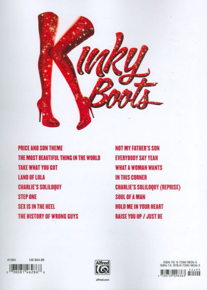 Kinky Boots -- Sheet Music from the Broadway Musical: Piano/Vocal/Guitar