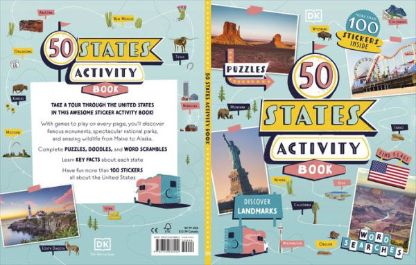 50 States Activity Book