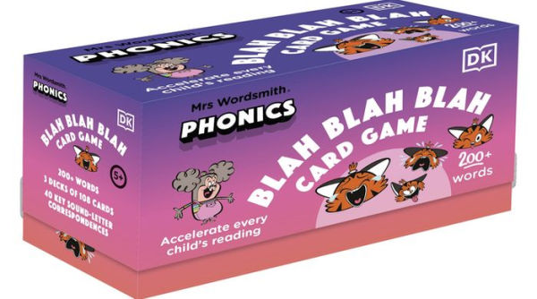 Mrs Wordsmith Phonics Blah Blah Blah Card Game, Kindergarten & Grades 1-2: Accelerate Every Child ?Ts Reading