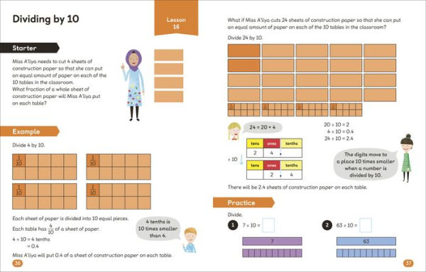 Math - No Problem! Fractions and Decimals, Grade 4 Ages 9-10