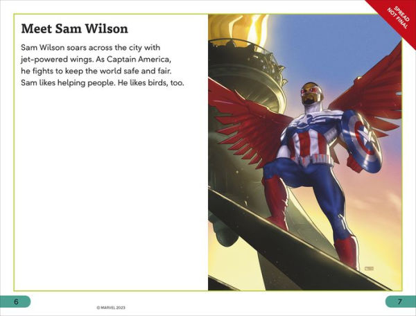 DK Super Readers Level 3 Marvel Captain America Meet Sam Wilson!