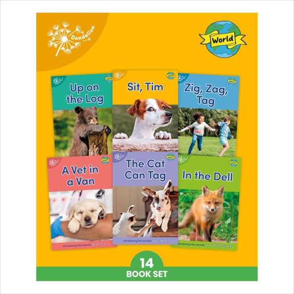 Phonic Books Dandelion World Stages 1-7 (Alphabet Code): Decodable Books for Beginner Readers Sounds of the Alphabet