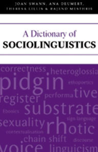 Title: A Dictionary of Sociolinguistics, Author: Joan Swann