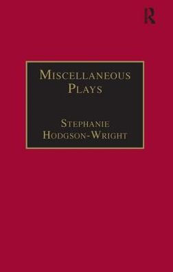 Miscellaneous Plays: Printed Writings 1641-1700: Series II, Part One, Volume 7