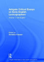 Ashgate Critical Essays on Early English Lexicographers: Volume 1: Old English / Edition 1