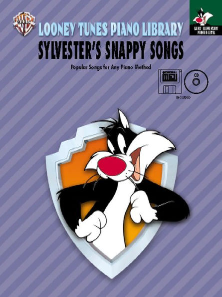 Looney Tunes Piano Library: Primer -- Sylvester's Snappy Songs, Book, CD & General MIDI Disk