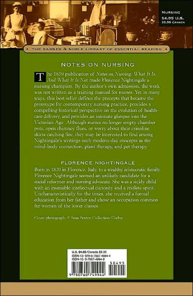 Notes on Nursing: What It Is, and What It Is Not (Barnes & Noble Library of Essential Reading)