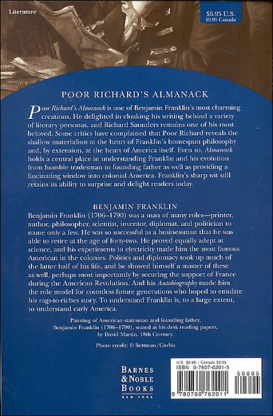 Poor Richard's Almanack (Barnes & Noble Library of Essential Reading)