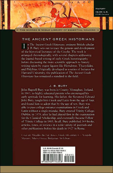 The Ancient Greek Historians (Barnes & Noble Library of Essential Reading)