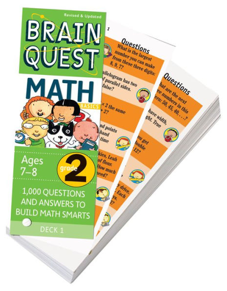 Brain Quest 2nd Grade Math Q&A Cards: 1000 Questions and Answers to Challenge the Mind. Curriculum-based! Teacher-approved!