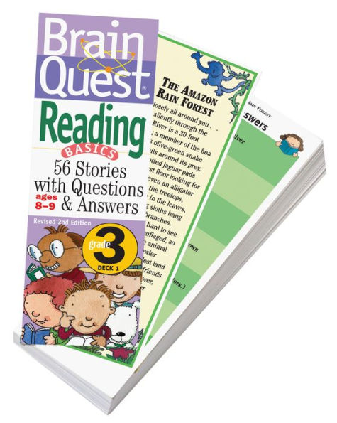 Brain Quest 3rd Grade Reading Q&A Cards: 56 Stories with Questions and Answers. Curriculum-based! Teacher-approved!