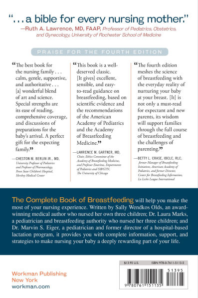 The Complete Book of Breastfeeding, 4th edition: The Classic Guide