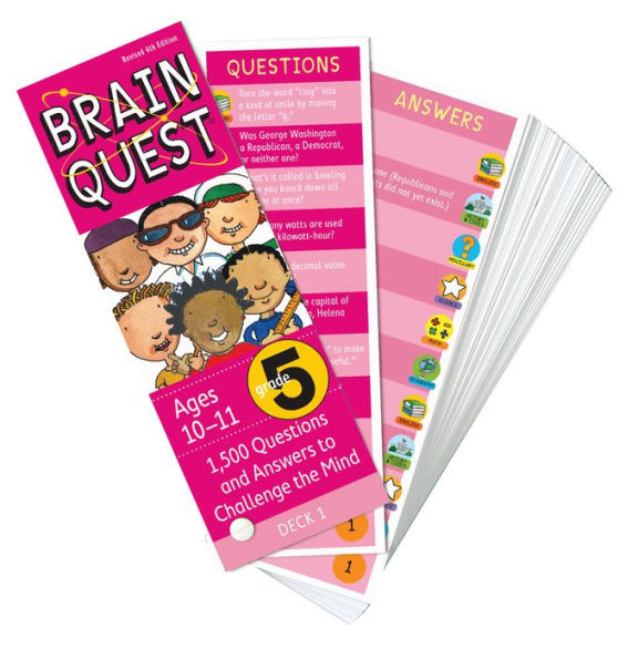 Brain Quest 5th Grade Q&A Cards: 1,500 Questions and Answers to Challenge the Mind. Curriculum-based! Teacher-approved!
