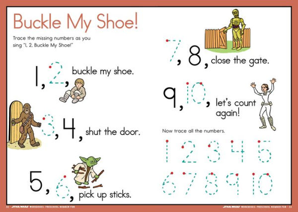 Star Wars Workbook: Preschool Number Fun