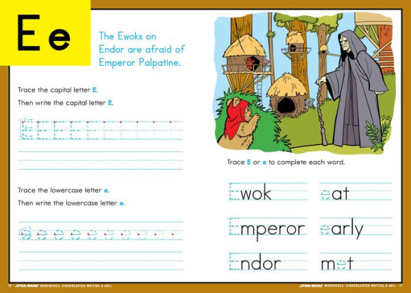 Star Wars Workbook: Kindergarten Writing and ABCs