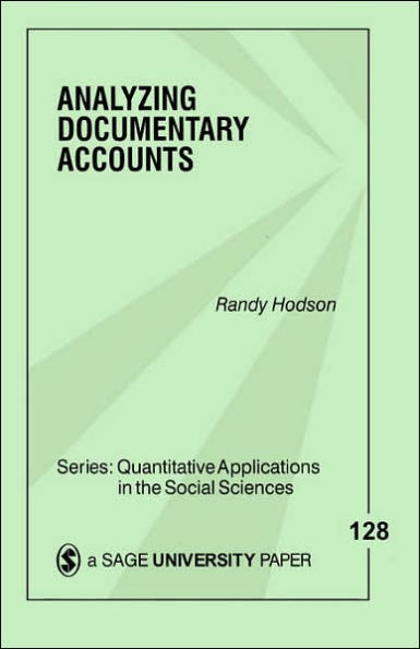 Analyzing Documentary Accounts / Edition 1