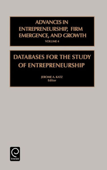 Databases for the Study of Entrepreneurship / Edition 1