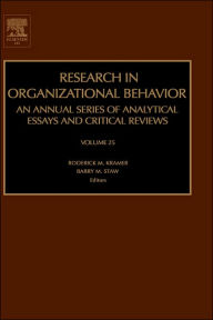 Title: Research in Organizational Behavior, Author: Roderick M Kramer