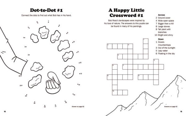 Bob Ross Activity Book: 50+ Activities to Inspire Creativity and Happy Accidents
