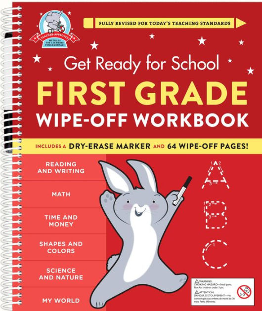 Get Ready for School First Grade WipeOff Workbook by Heather Stella