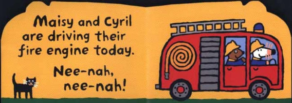 Maisy's Fire Engine: A Maisy Shaped Board Book (Fire Truck-Shaped Board Book About Maisy the Mouse's Firefighting Adventure for Toddlers, Preschoolers, and Kids Ages 2-5)