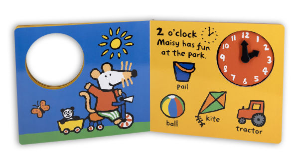 Maisy's First Clock: A Maisy Fun-to-Learn Book (An Interactive Board Book with Moveable Clock Hands - Learn to Tell Time with Maisy the Mouse - for Toddlers and Preschoolers)