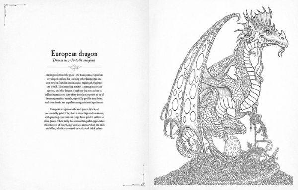 Dragonology Coloring Book