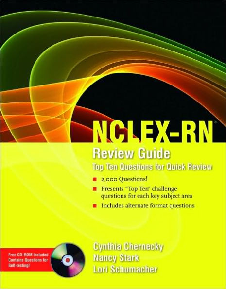 NCLEX-RN Review Guide: Top Ten Questions For Quick Review / Edition 1