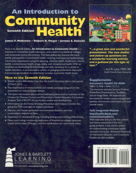 An Introduction To Community Health / Edition 7