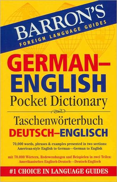 Barron's German-English Pocket Bilingual Dictionary By Ursula Martini ...