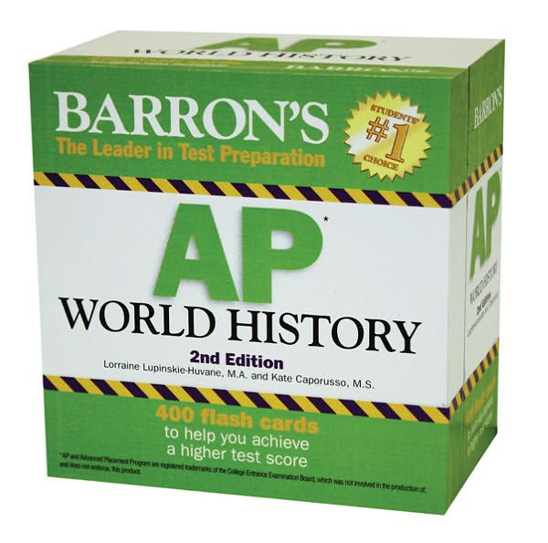 Barron S AP World History Flash Cards By Lorraine Lupinskie Huvane M A Barnes Noble