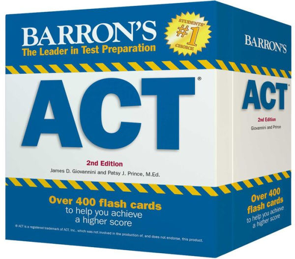 Barron's ACT Flash Cards: 410 Flash Cards to Help You Achieve a Higher Score