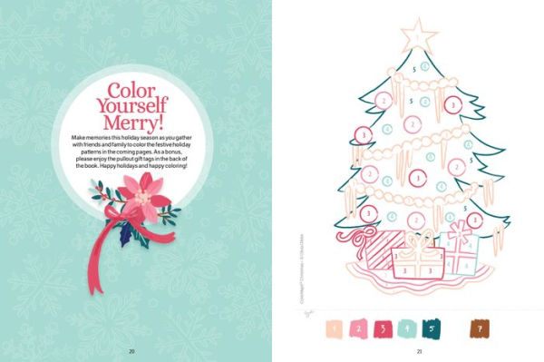 ColorMaps Christmas: Color-Coded Patterns Adult Coloring Book