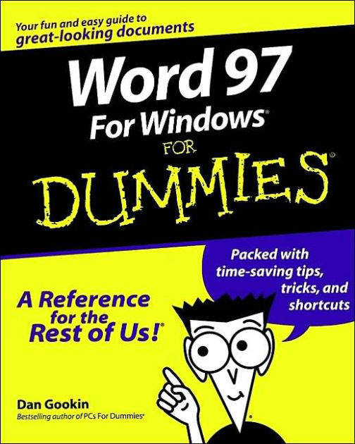 Word 97 for Windows for Dummies by Dan Gookin, Gookin , Paperback