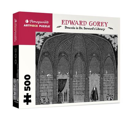 Edward Gorey - Dracula in Dr. Seward's Library 500 Piece Jigsaw Puzzle