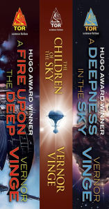 Title: The Zones of Thought Series: (A Fire Upon the Deep, The Children of the Sky, A Deepness in the Sky), Author: Vernor Vinge