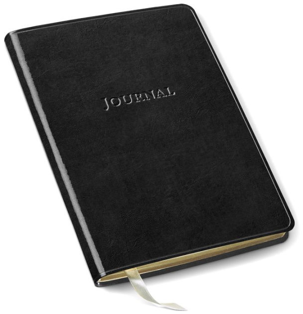 Black Bonded Leather Journal 6" x 8" 9780765526793 Item Barnes