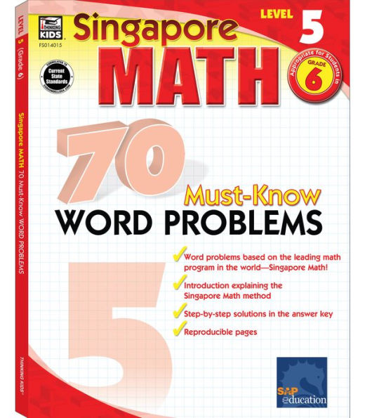 70 Must-Know Word Problems, Grade 6