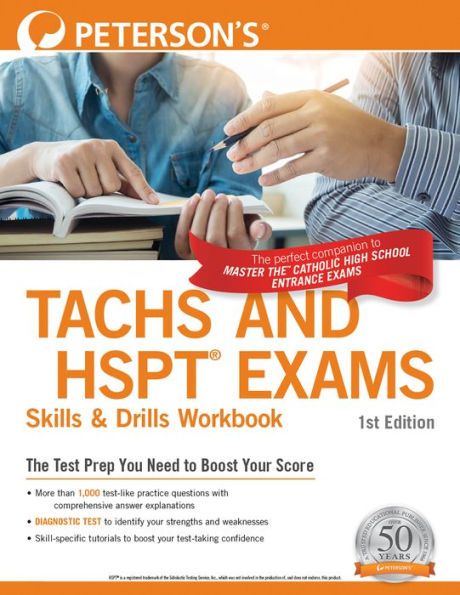 Peterson's TACHS and HSPT Exams Skills & Drills Workbook