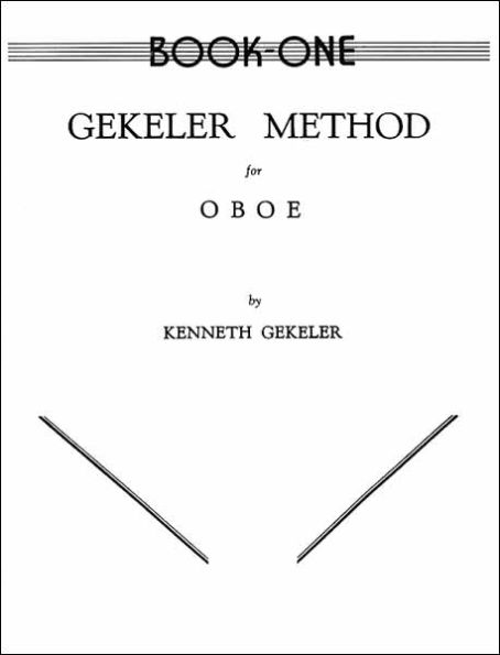 Gekeler Method for Oboe, Bk 1 / Edition 1