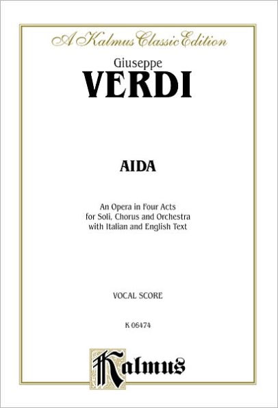 Aïda: Italian, English Language Edition, Vocal Score
