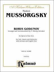 Title: Boris Godunov: German, English Language Edition, Vocal Score, Author: Modest Mussorgsky