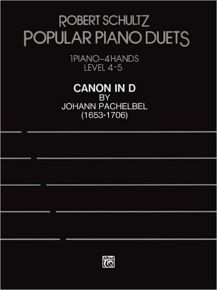 Canon in D: Advanced Piano Duet, Sheet