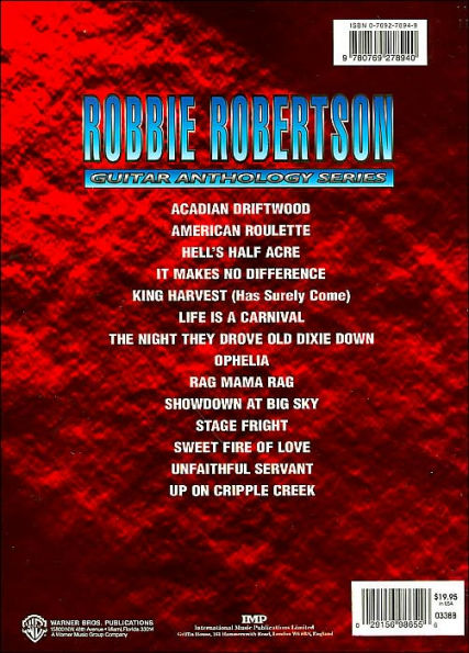 Robbie Robertson - Guitar Anthology