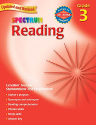 Spectrum Reading, Grade 3 by Spectrum, Paperback | Barnes & Noble®