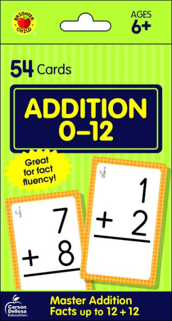 Multiplication Flash Cards Brighter Child Learn Math Practice Skills 0 to 12 