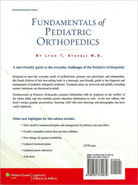 Fundamentals of Pediatric Orthopedics / Edition 4