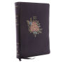 KJV Holy Bible, Super Giant Print Reference Bible, Deluxe Black Floral Leathersoft, Thumb Indexed, 43,000 Cross References, Red Letter, Comfort Print: King James Version: King James Version