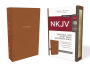 NKJV, Reference Bible, Personal Size Giant Print, Imitation Leather, Tan, Red Letter Edition, Comfort Print
