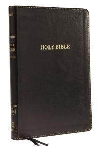 Title: KJV Holy Bible: Large Print Thinline, Black Leathersoft, Red Letter, Comfort Print (Thumb Indexed): King James Version, Author: Thomas Nelson
